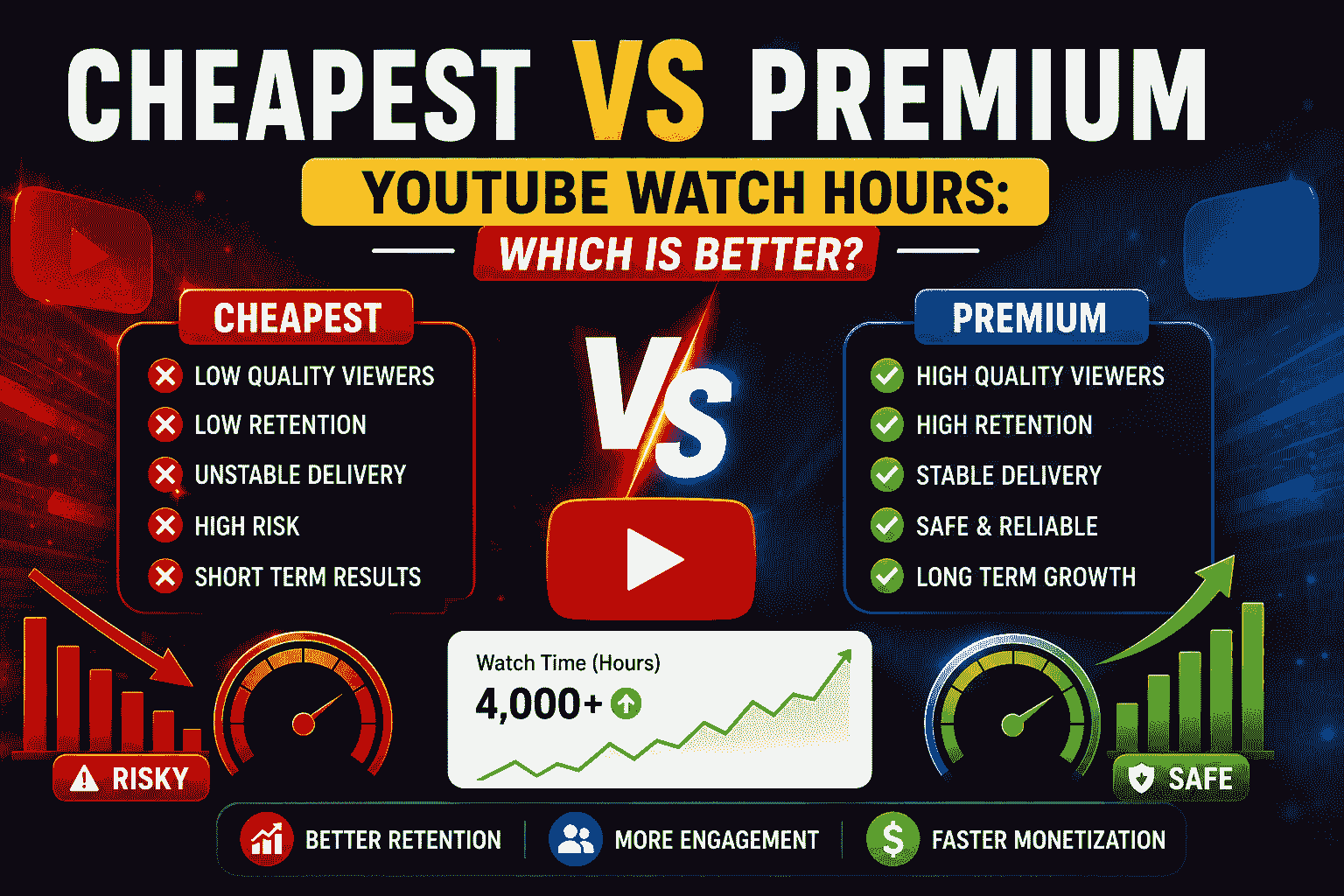 Cheapest vs Premium YouTube Watch Hours: Which Is Better?
